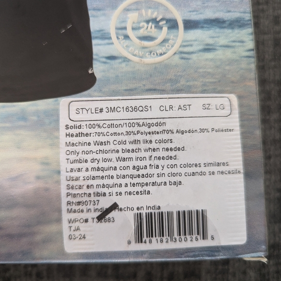 Quiksilver Crew Neck Premium Cotton T-Shirts 3 Pack L - Picture 6 of 6